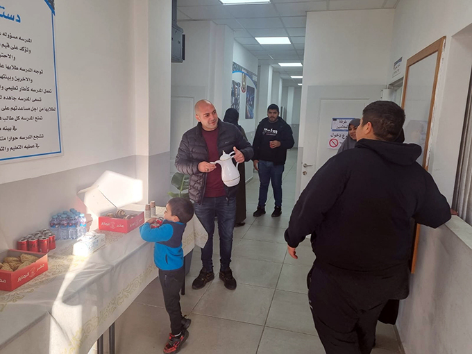 أجتماع أهالي طلاب المدرسة الثانوية التكنولوجية جلجولية